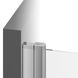 Двері скляні для душової ніші універсальні розпашні двосекційні RAVAK CHROME CSD2-100 195x100см прозоре скло 6мм профіль хром 0QVACC00Z1 5 з 7