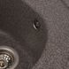 Мийка для кухні гранітна кругла PLATINUM 510 LUNA 510x510x190мм без сифону сіра PLS-A25056 4 з 5