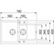 Мойка для кухни FRANKE гранит Maris MRG 651-78 780x500мм прямоугольная врезная с сифоном на полторы чаши черная 114.0631.461 2 из 2
