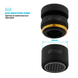 Поворотный 360° адаптер DROP СOLOR CL360F-BL внутренняя резьба 22 мм угол 15° латунь цвет черный 4 из 6