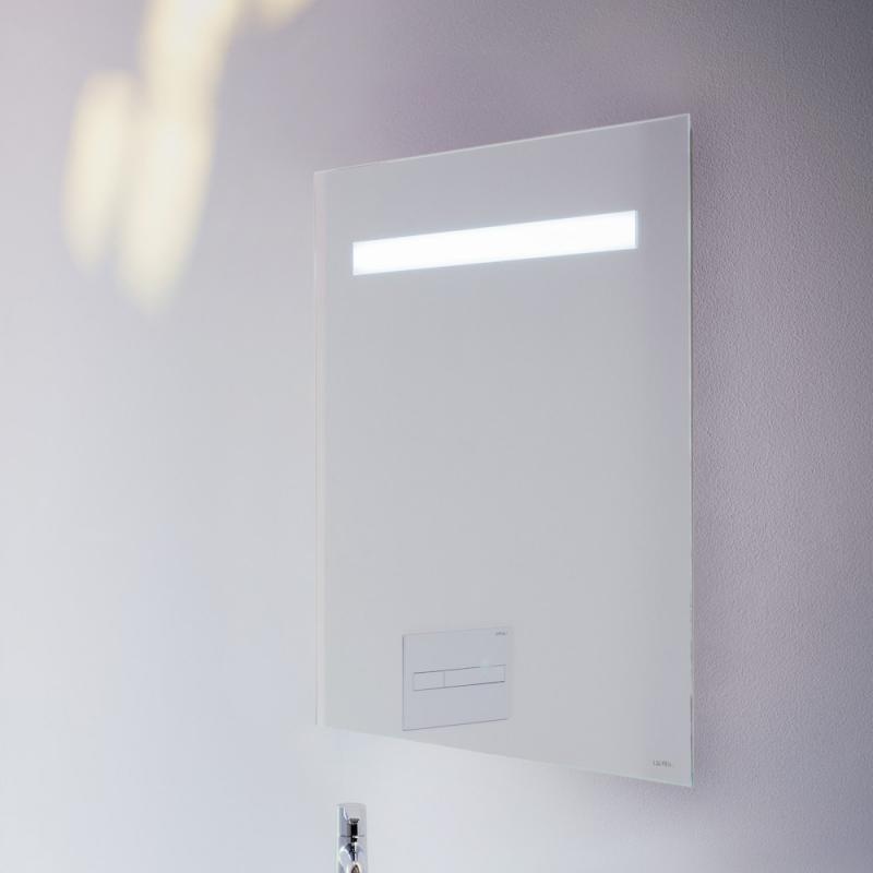 Зеркало прямоугольное в ванную LAUFEN Leelo 70x60см c подсветкой сенсорное включение H4476329501441
