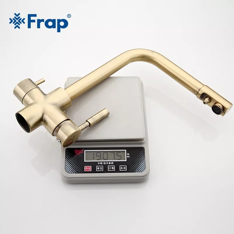 Cмеситель для кухни с краном для фильтрованной воды FRAP бронзовый латунь F4352-4