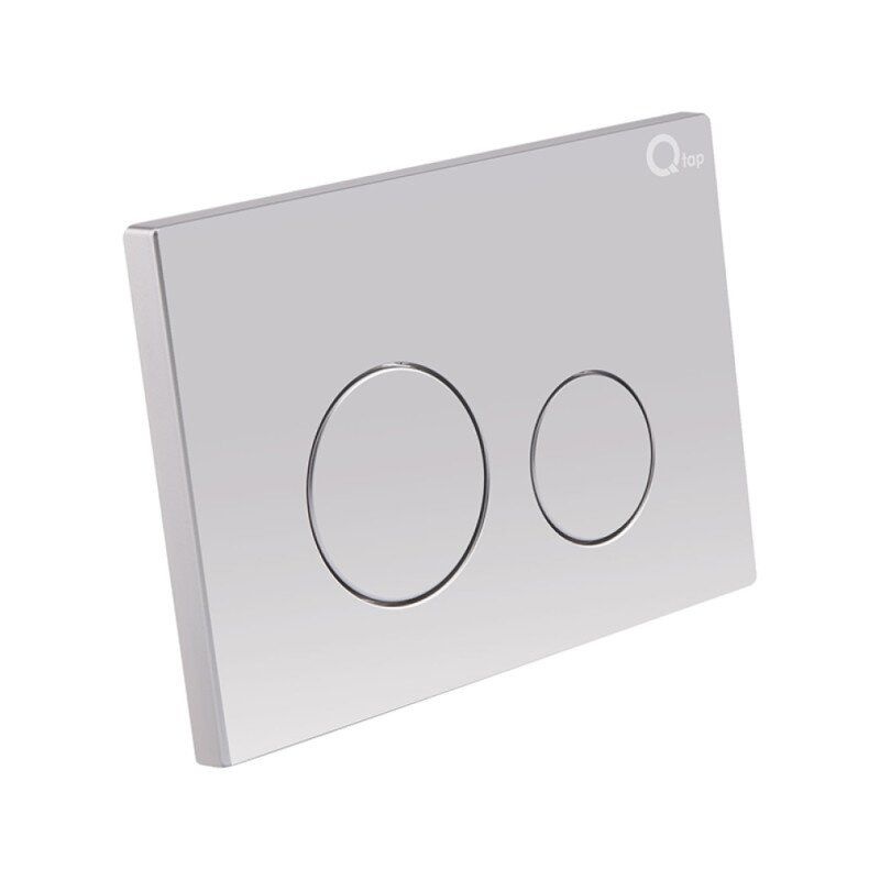 Кнопка зливу для інсталяції Q-TAP Nest пластикова подвійна матована сатин QT0111M11111SAT