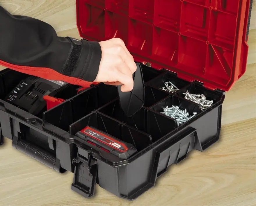 Набір пластикових перегородок для кейсу Einhell Plastic Compartments Set, 9шт