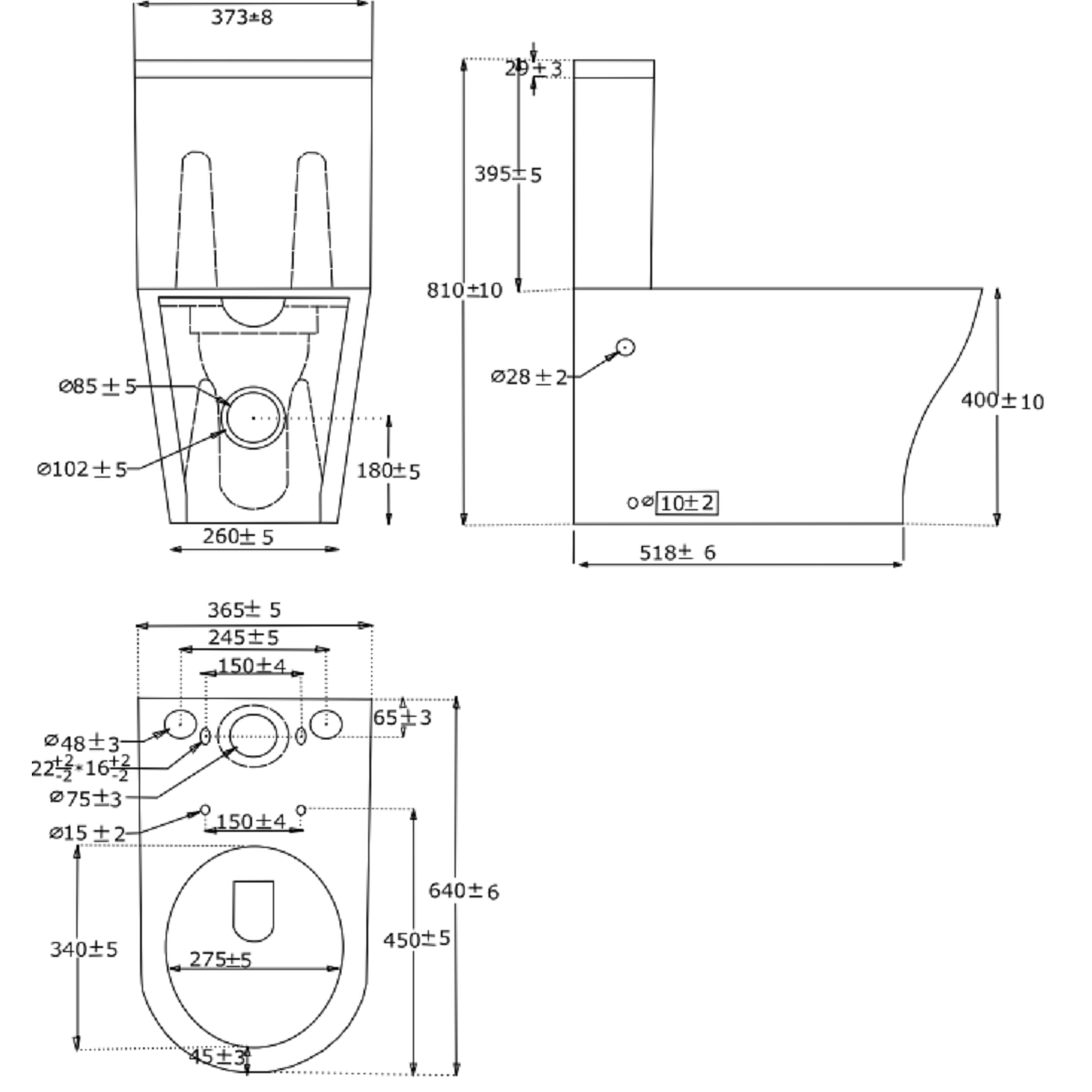 Унитаз-компакт напольный безободковый белый PRIMERA PRIME сиденье микролифт выпуск в стену 8690021