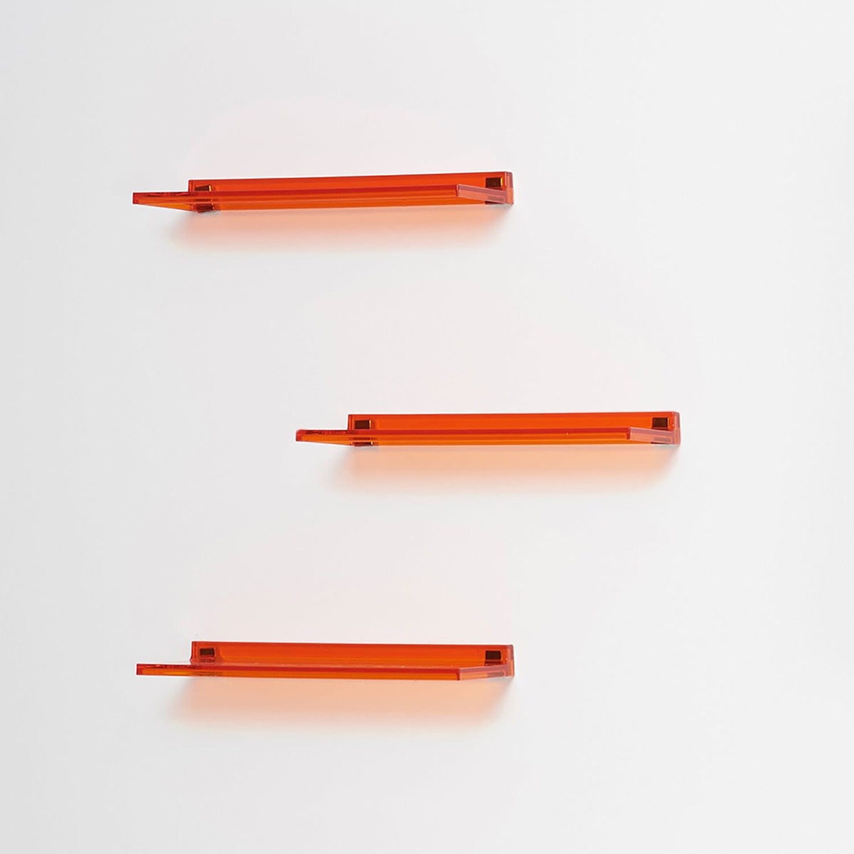 Полиця настінна LAUFEN Kartell H3853300820001 450мм прямокутна пластикова помаранчева