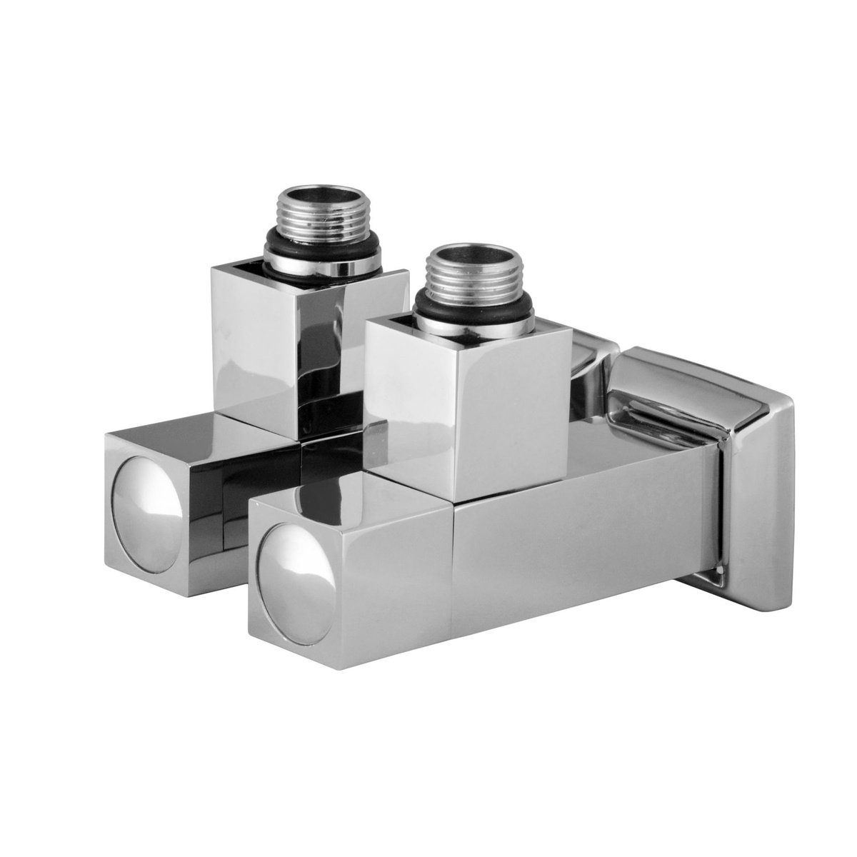 Вентиль для рушникосушки SOLOMON LUX CUBE CHROM 8888 кутовий 1/2" зв-зв 000021913