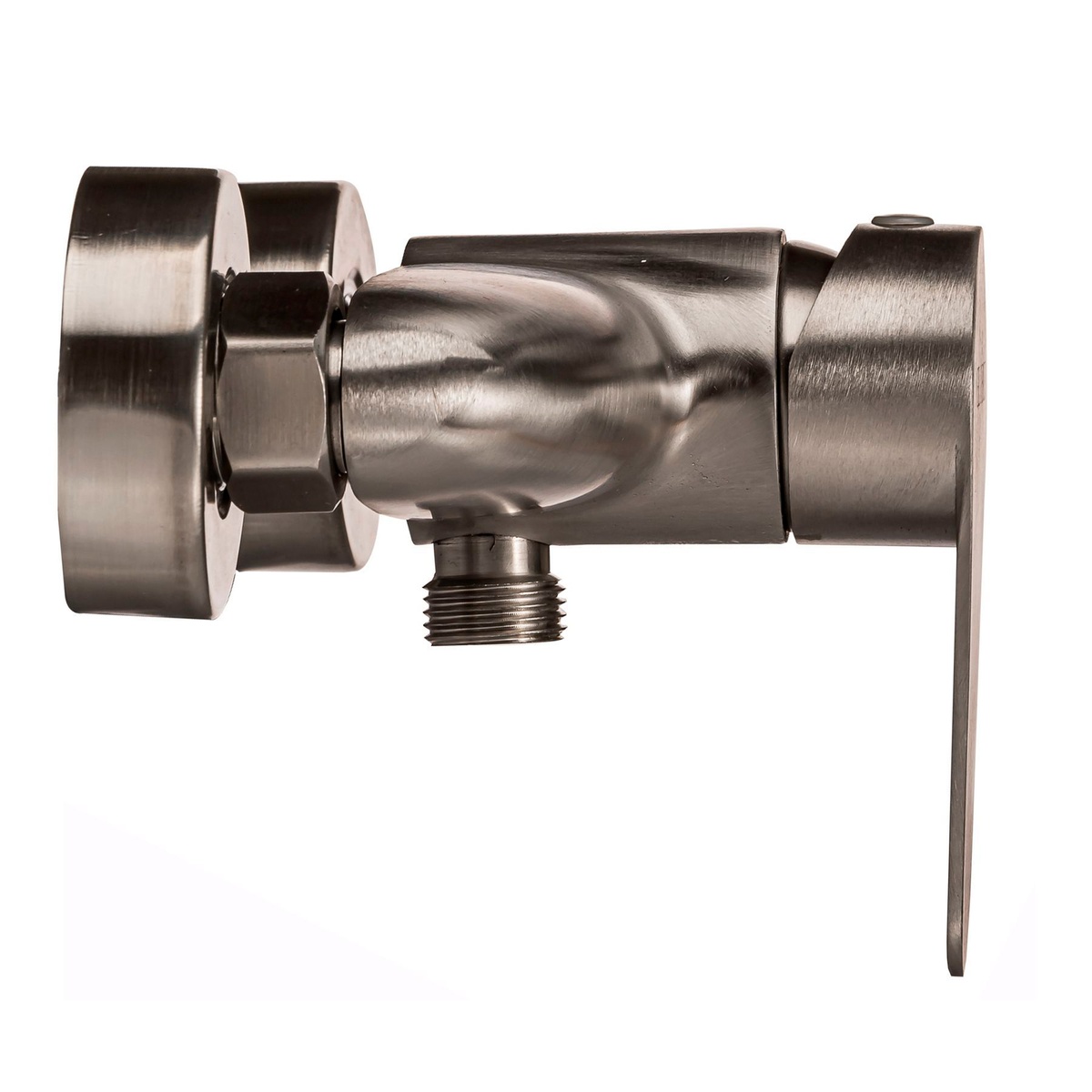 Змішувач для душової кабіни одновентильний GLOBUS LUX MAIN SM-105N сатин нержавіюча сталь з душовим набором 000017546