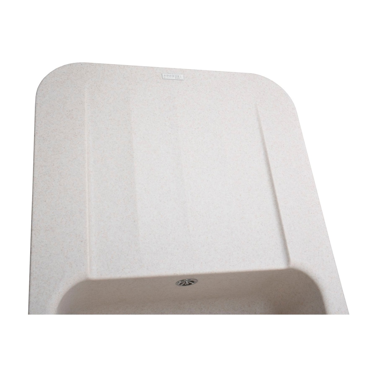 Мийка на кухню гранітна прямокутна GLOBUS LUX OBER А0004 425x780мм бежева без сифону 000022433