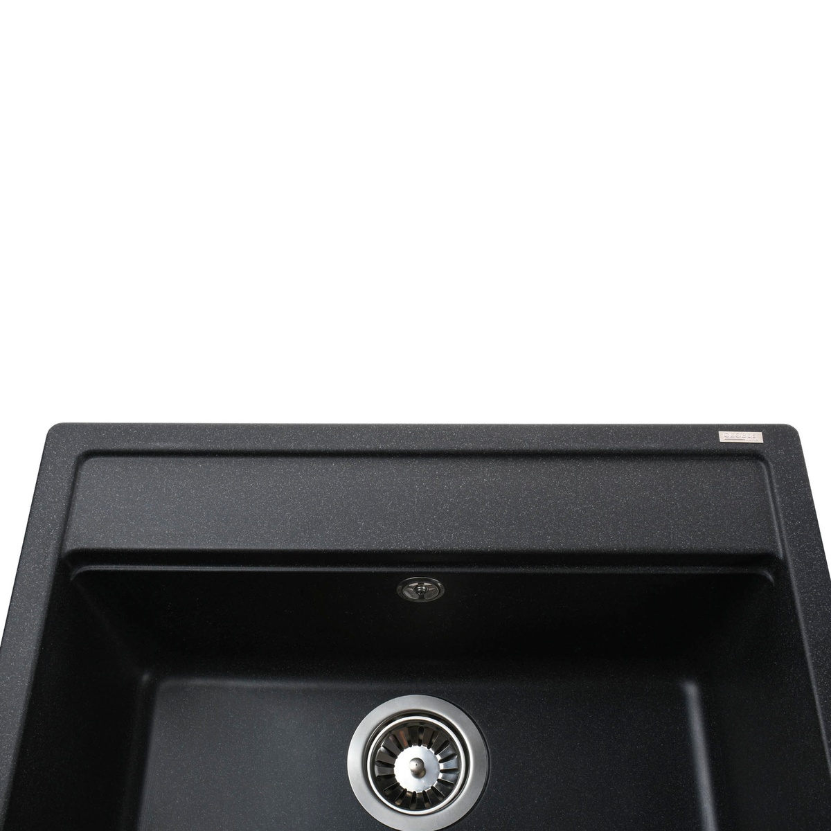 Мийка на кухню гранітна прямокутна GLOBUS LUX VOLTA 510мм x 570мм чорний без сифону 000022404
