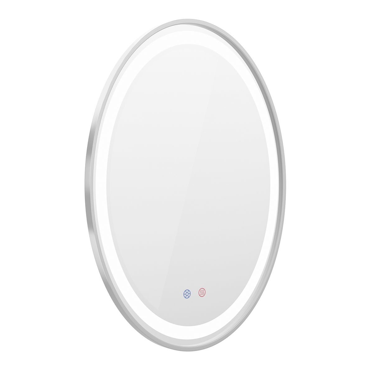 Зеркало овальное для ванной VOLLE VOLLE 80x60см c подсветкой сенсорное включение антизапотевание 16-40-600S