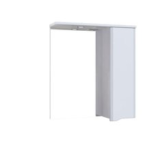 Шкафчик подвесной с зеркалом в ванную AQUARIUS LION 60x70x17см c подсветкой белый AQ-U1113079282