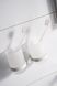 Стакан для зубных щеток настенный для ванной HACEKA Kosmos White белый стекло двойной 1145587 4 из 5