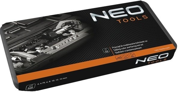 Набір для розвальцювання труб Neo Tools, 10 предметів, 4-14мм