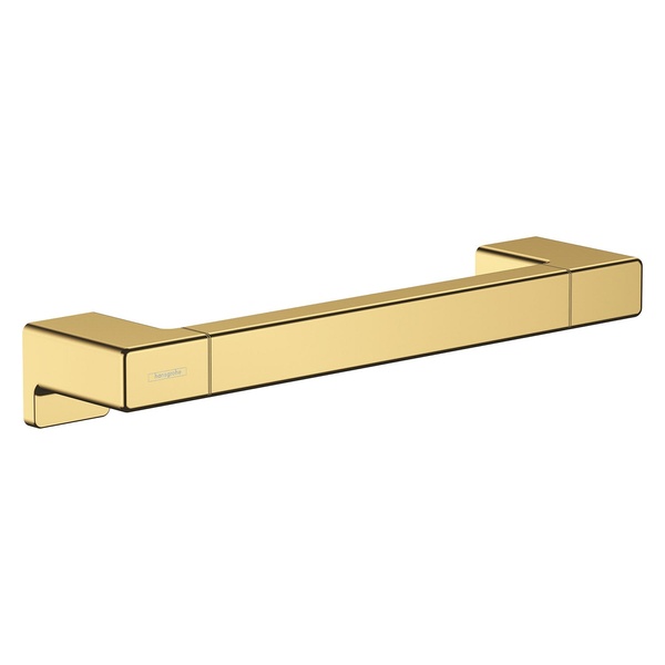 Поручень настенный для ванной HANSGROHE AddStoris 348мм прямой прямоугольный металлический золото 41744990