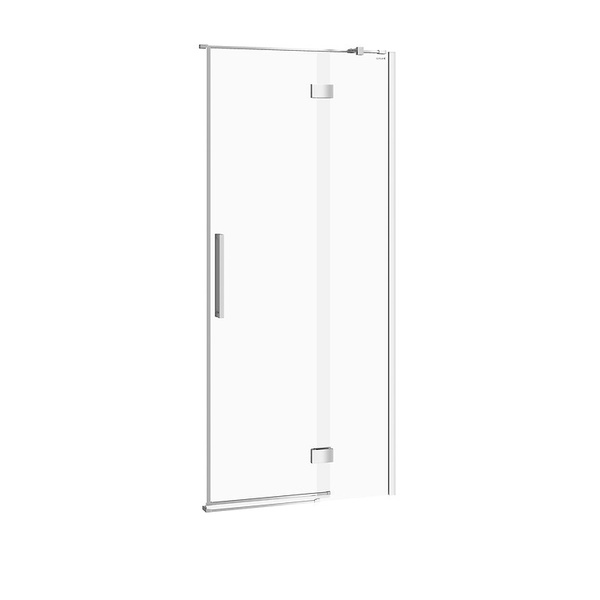 Дверь стеклянная для душевой ниши распашная двухсекционная CERSANIT CREA S159-006 90x200см прозрачное стекло 8мм профиль хром EZZD1000266332