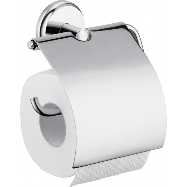 Держатель туалетной бумаги с крышкой HANSGROHE LOGIS хром металл 41623000