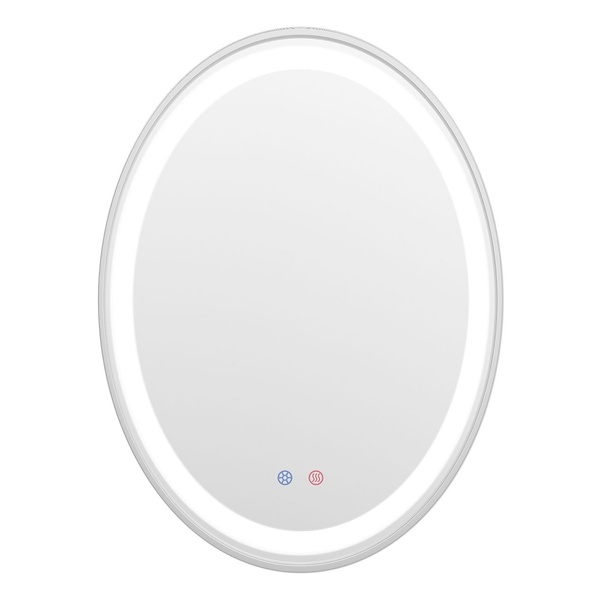Зеркало овальное для ванной VOLLE VOLLE 80x60см c подсветкой сенсорное включение антизапотевание 16-40-600S