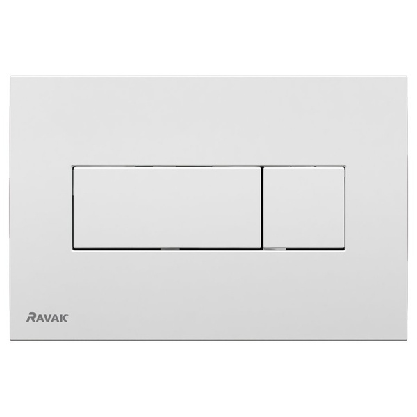 Кнопка зливу для інсталяції RAVAK Uni пластикова подвійна глянцева біла X01457