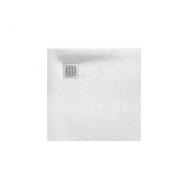 Піддон для душової кабіни ROCA TERRAN AP0338438401100 90x90x2.8см квадратный із штучного каменю із сифоном білий