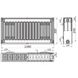 Стальной панельный радиатор отопления KALITE 300x1300 мм боковое подключение класс 22 000024140 2 из 4