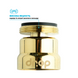 Поворотный 360° адаптер DROP COLOR CL360-GLD внешняя резьба 24 мм угол 15° латунь цвет золотой 5 из 6