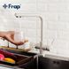 Cмеситель для кухни с краном для фильтрованной воды FRAP белый латунь F4352-24 3 из 10