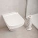 Тримач запасного рулону туалетного паперу YOKA округлий підлоговий із нержавіючої сталі білий P.SP1-WHT-B 8 з 8