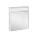 Шкафчик с зеркалом в ванную Q-TAP Robin 60x73x14.5см c подсветкой белый QT1377ZP6001W 1 из 8