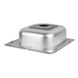 Мийка на кухню із нержавіючої сталі квадратна LIDZ 485мм x 485мм мікротекстура 0.6мм із сифоном LIDZ4848MDDEC06 5 з 7