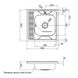 Мийка для кухні із нержавіючої сталі квадратна накладна KRONER KRP 600x600x160мм мікротекстура 0.6мм із сифоном CV022813 2 з 5