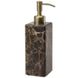 Дозатор для рідкого мила AQUANOVA Hammam настольный на 200мл прямокутный з каменю коричневий HAMDIS-01 1 з 2