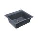 Мийка для кухні гранітна прямокутна PLATINUM 5852 VESTA 580x520x210мм без сифону сіра PLS-A25127 4 з 5