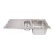 Мийка на кухню сталева прямокутна APELL 500мм x 1000мм мікротекстура 0.6мм на півтори чаші із сифоном VE1002ILAC 3 з 13