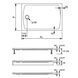 Піддон для душової кабіни HUPPE Streamline 80x120x5.4см прямокутний акриловий без сифону білий 250108.055 2 з 2