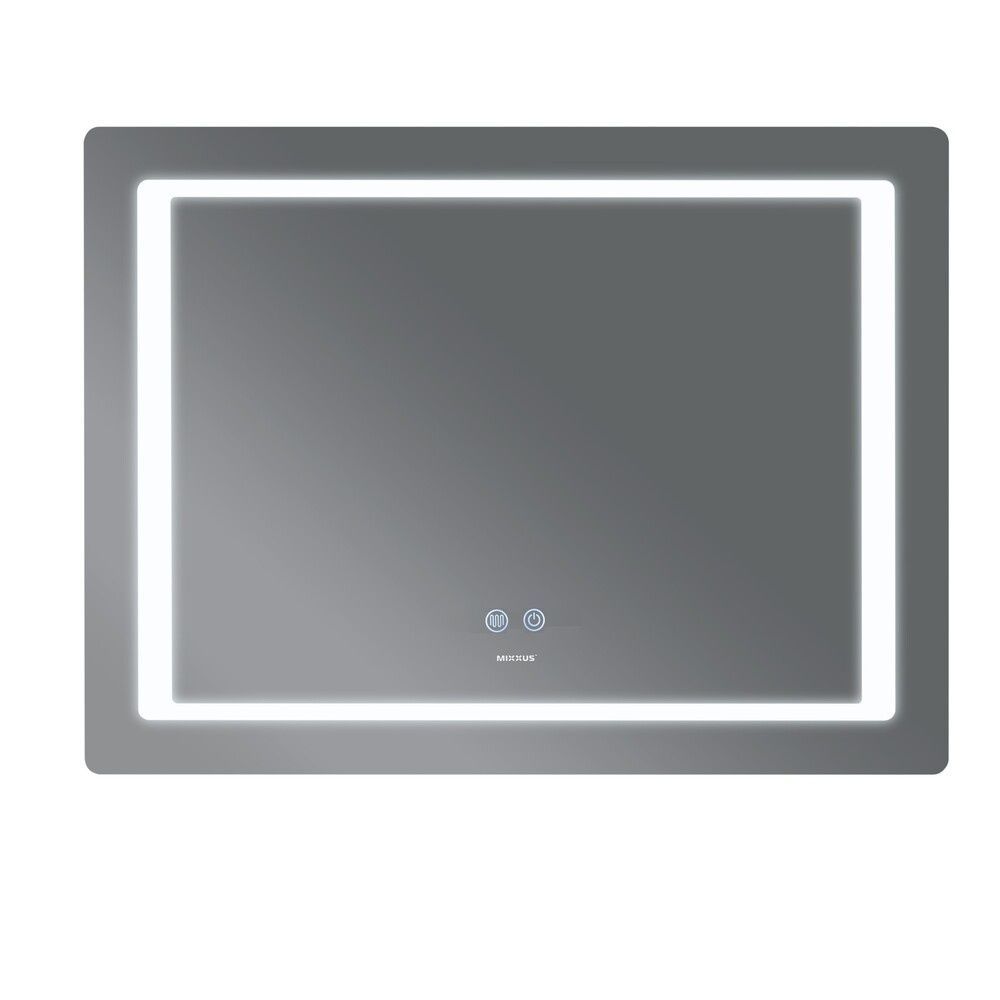 Дзеркало у ванну MIXXUS Style 60x80см із підсвіткою сенсорне увімкнення антизапотівання прямокутне MI6666