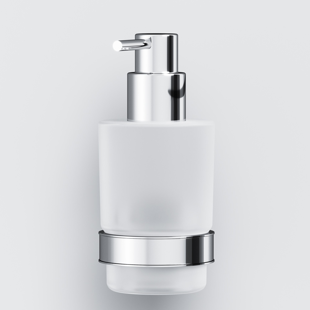 Дозатор для жидкого мыла AM.PM X-Joy настенный на 200мл округлый стеклянный хром A85A36900