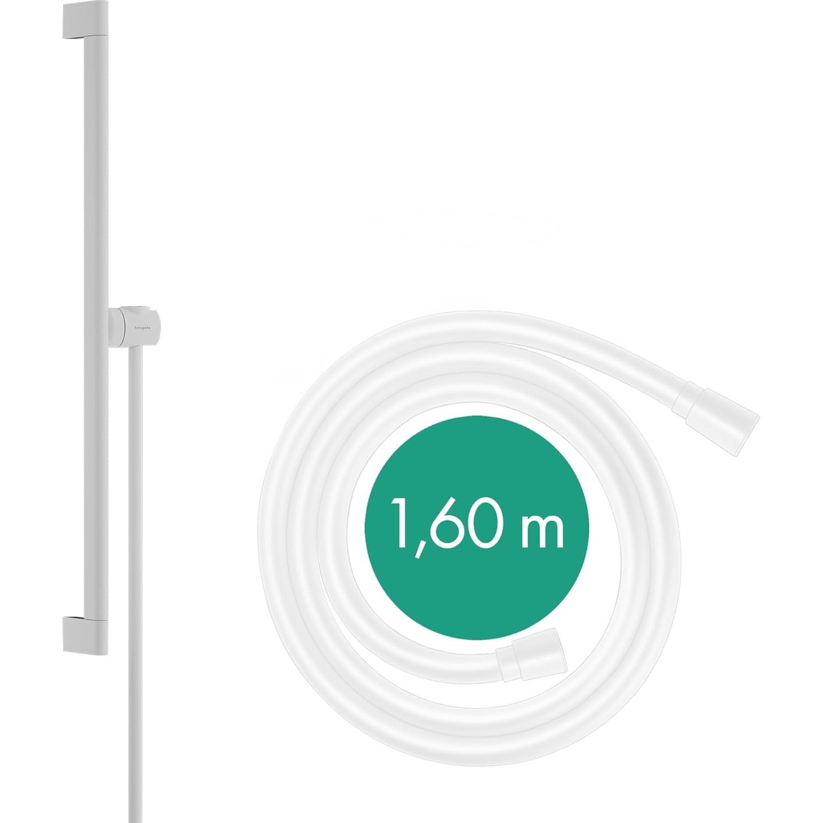 Штанга для душа HANSGROHE Unica S Puro 663мм латунь/пластик белая 24402700