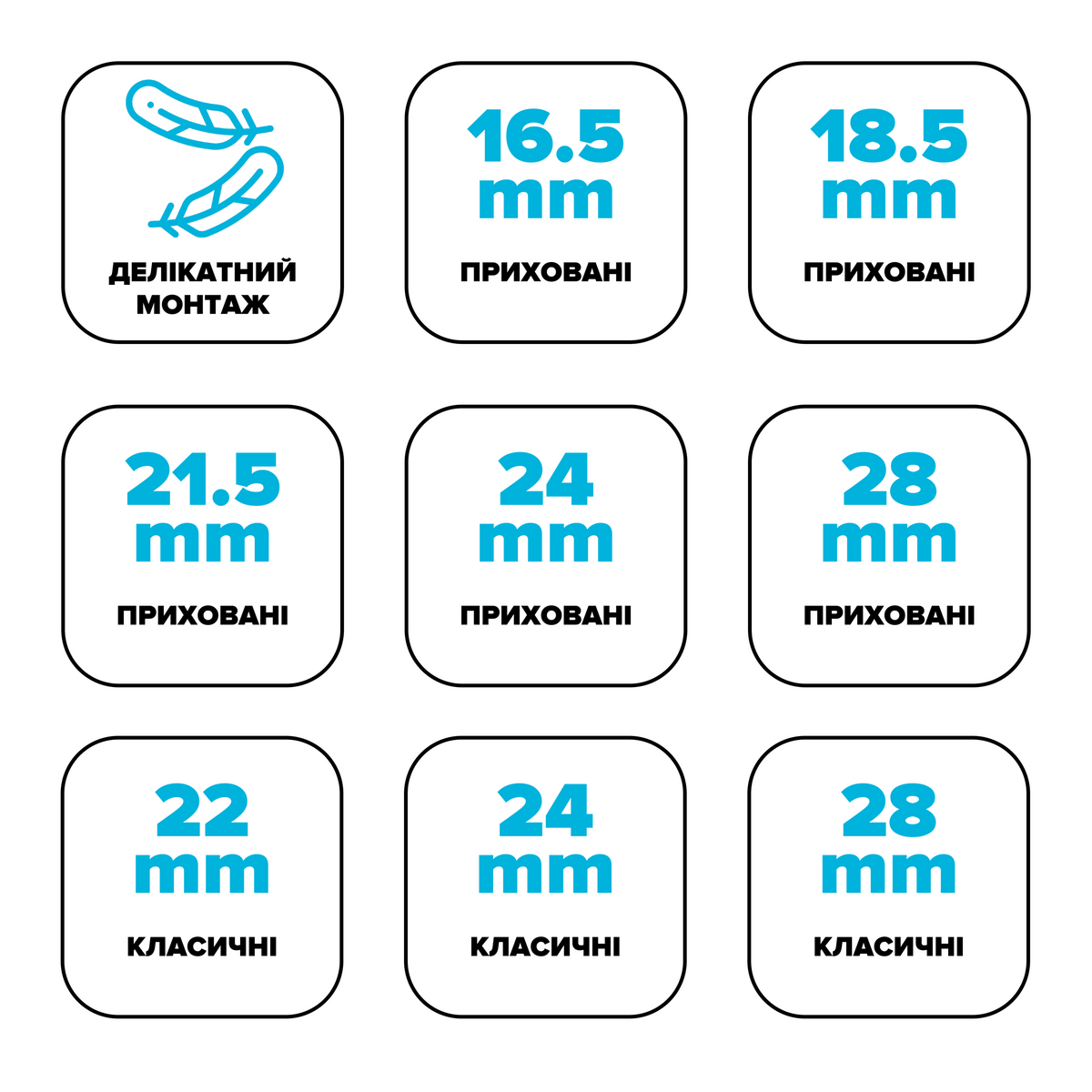 Сервісний ключ DROP PM08KEY-PL на 8 розмірів аераторів F22/M24/М28 (класичні) + 16.5/18.5/21.5/24/28 (приховані)
