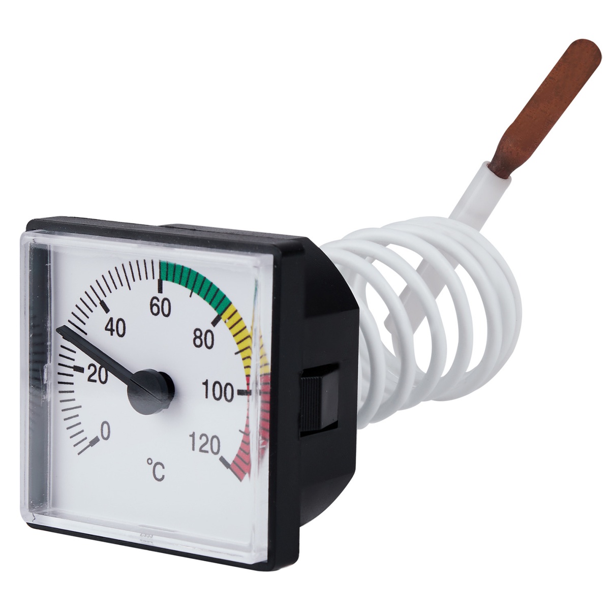 Термометр накладний SANDIPLUS 120°C із заднім підключенням корпус 48х48 мм SD176