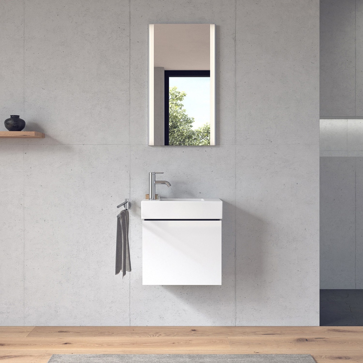 Умывальник накладной DURAVIT Vero Air 500x250x140мм прямоугольный белый 0724500009