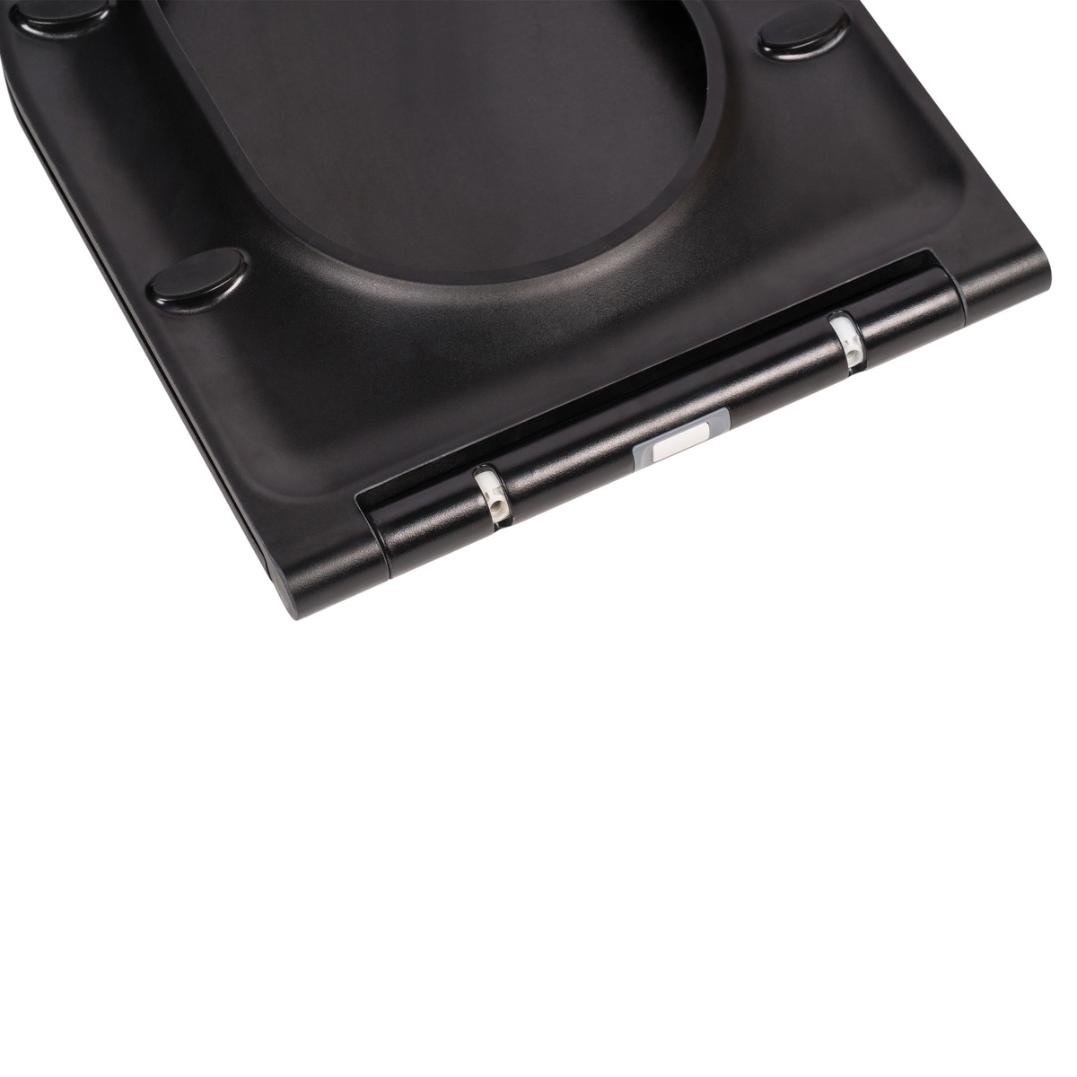 Унітаз підвісний безобідковий чорний Q-TAP Robin із сидінням з мікроліфтом QT1333046ERMB