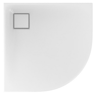 Поддон для душевой кабины CERSANIT Тако Slim 90x90x4см полукруглый акрил c сифоном белый S601-120