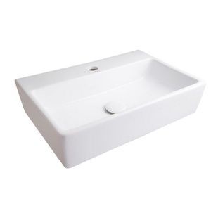 Умывальник подвесной Q-TAP Nando 510x360x120мм прямоугольный белый QT12115711W