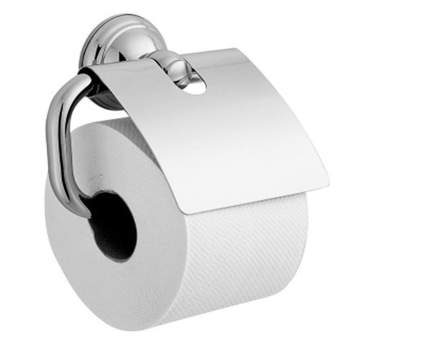 Тримач для туалетного паперу із кришкою HANSGROHE AXOR CARLTON 41438000 металевий хром
