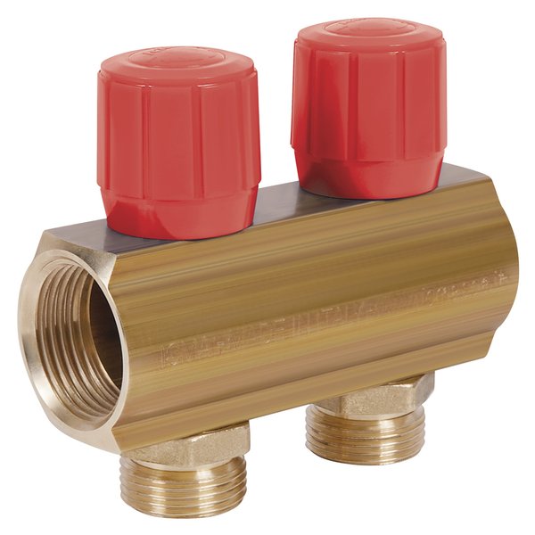 Коллектор для водопровода ICMA 2 контура 1"/3/4" 1105 (Red) 871105PG0511