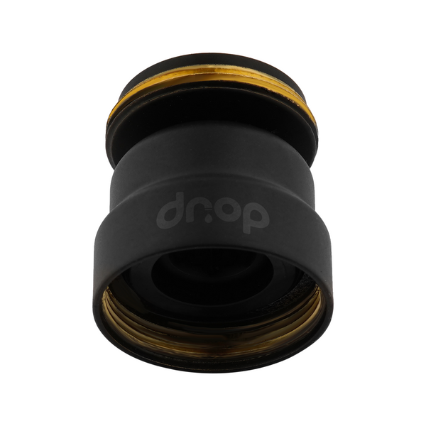Поворотний 360° адаптер DROP COLOR CL360-BL зовнішня різьба 24 мм кут 15° латунь колір чорний