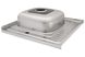 Мийка для кухні із нержавіючої сталі квадратна накладна KRONER KRP 600x600x160мм мікротекстура 0.6мм із сифоном CV022812 5 з 5