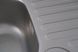 Мийка для кухні із нержавіючої сталі прямокутна PLATINUM 6642 САТИН 660x420x180мм матова 0.8мм із сифоном PLS-A432 3 з 4