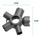 Сервісний ключ DROP PM08KEY-PL на 8 розмірів аераторів F22/M24/М28 (класичні) + 16.5/18.5/21.5/24/28 (приховані) 8 з 12